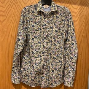 Penguin Heritage Slim Fit Floral Button Front Shirt